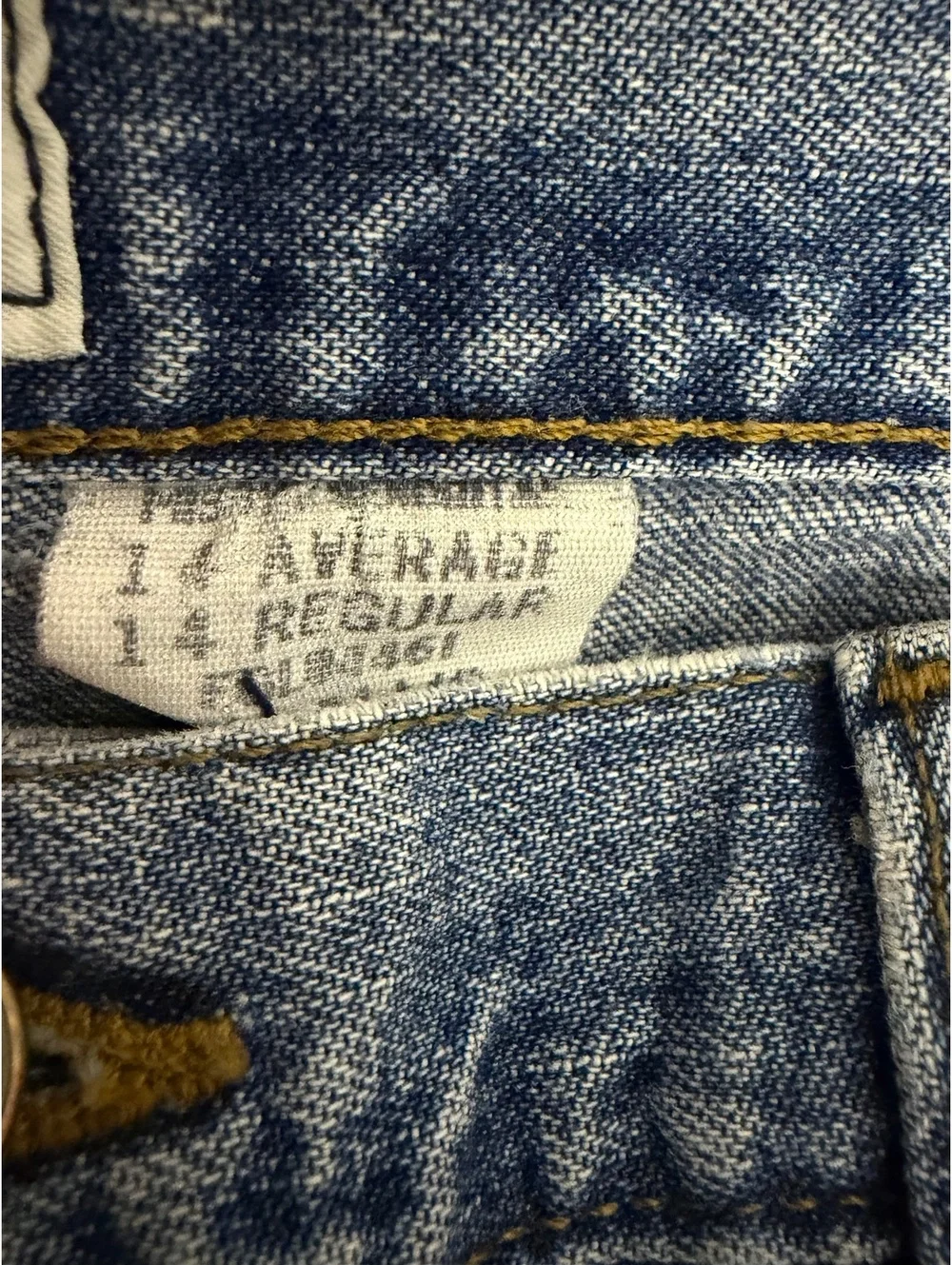 Faded Glory Classic Fit Light Wash Denim Jeans Size 14 Regular